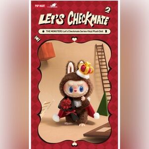 New inbox authentic Pop Mart Let's Checkmate Labubu